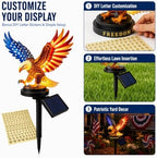 Solar Eagle Garden Light, Waterproof Patriotic LED Yard Decor 4th of July - Image 3