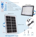 100W LED Solar Flood Lights, 10000MAH Flood Light Outdoor IP66 Waterproof with Remote Control Security Lighting for Parking Lot, Yard, Garden, Swimming Pool, Pathway - Image 5