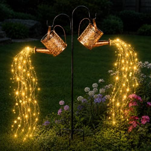 JIAJIAMEI Solar Watering Can Lights Outdoor Garden Decor by JIAJIAMEI