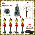 16 PCS Christmas Figurine Village Accessories, Mini Street Light Models - Image 2