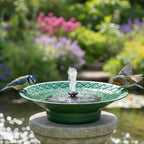 12.6" Bird Bath for Outside, Solar Bird Bath Fountains, Bird Bath Feeder by Aifeorzo