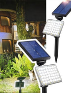 Solar Spotlights Micro-wave Motion Sensor, Outdoor Flood Lights Waterproof with 62pcs Bright LEDs, Landscape Solar Powered Motion Spot Light Dusk-to-Dawn for Garden, Yard, Ground, Wall (White, 2pcs) by SFSUNFUNY