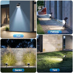 108 LED Solar Spot Lights Outdoor, Solar Lights Outdoor IP65 Waterproof, 3 Modes Solar Landscape Spotlights, Large Solar Powered Panel Lights for Garden Yard Pathway(Cool White/6 Pack) - Image 4
