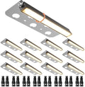 JESLED 12 Pack 7 inch Retaining Wall Lights, Low Voltage Hardscape Lighting by JESLED