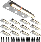 JESLED 12 Pack 7 inch Retaining Wall Lights, Low Voltage Hardscape Lighting by JESLED