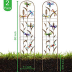 2 Pack Metal Garden Trellis for Climbing Plants - Image 2