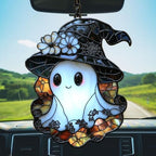 Cute Witch Ghost Acrylic Suncatcher - Image 5