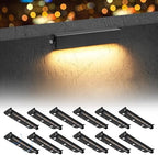 Black 12-Pack 7inch 3W 2700K Soft White Hardscpe Lighting by KwinmysoLightUpYourHome