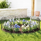 Thealyn 10ft x 24" Metal Decorative Garden Fence(5Pcs Set) - Image 3