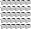 Solar Outdoor Fence Step Lights, 30pcs White IP44 LED Outdoor Stair Lights, 1000mAh, Suitable for Courtyards, Decks, Steps, Walkways, and Lawn Paths by GTQPS