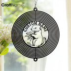 Personalized Ferret Metal Wind Spinner, Ferret Garden Spinner Hanging Indoor Outdoor Decor, Perfect House Warming Gifts New Home, Custom Gift for Grandmother, Mom, Wife, Daughter - Image 4