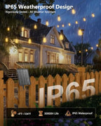 Brightown 108FT Solar String Lights Outdoor, 50+2 Shatterproof LED Lights - Image 3