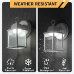 LIT-PaTH Outdoor Wall Light Fixture, Aluminum, LED 5000K, White, 2 Pack - Image 4