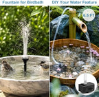 7.5W Solar Fountain Pump with 6 Adjustable Spray Modes - Image 4