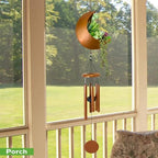 Premium Moon Wind Chimes for Outside – Deep Tone Sympathy & Memorial Wind Chime Gift for Loss of a Loved One, Outdoor Garden Patio Décor (Gold) - Image 6
