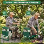 Garden Kneeler and Seat for Seniors – Heavy Duty Anti-Tip Gardening Stool - Image 4