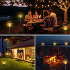 Solar Torch Lights Outdoor, 12 Pack Solar Torch Lights - Image 4