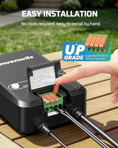DEWENWILS 60W Low Voltage Transformer, with Photocell Sensor & Timer - Image 2