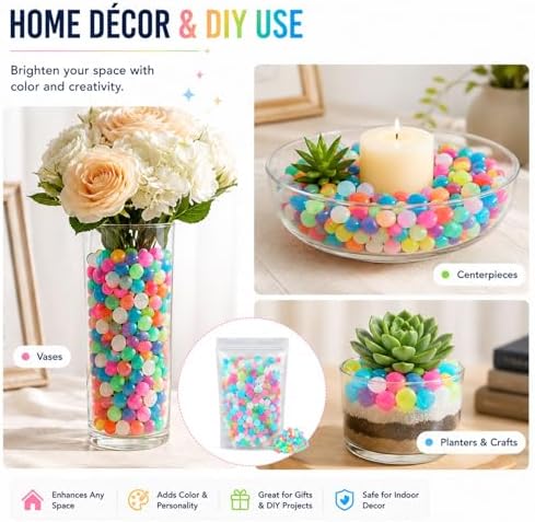 Colorful Glow in the Dark Rocks, 200/400/600/1000PCS Colorful Luminous Decorative Stones, Pebbles for Garden Walkway Aquarium Fish Tank Patio Lawn Yard DIY Decor (Orange,1000) - Image 6