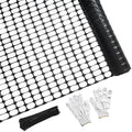 PotatoLife 4'x100' Plastic Mesh Fence Extra Strength with Zip Ties, Black by PotatoLife