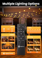 Brightown 75FT 36LED Solar String Lights Outdoor with Remote & USB Port - Image 6