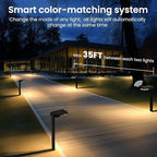 AUDERWIN Solar Pathway Lights Outdoor, Smart Color Changing 9-in-1 Modes - Image 5
