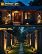 12W Landscape Lights Low Voltage LED Landscape Lighting Spotlight Waterproof Garden Pathway Christmas Decorative Lights Outdoor (Stepless CCT 10 Pack) - Image 7