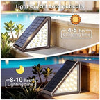 JEJOT 24 Pack Solar Step Lights Outdoor Waterproof, Solar Stair Light,Brown - Image 6