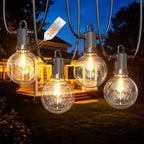 Zuske Outdoor String Lights Waterproof, 100FT LED Patio Lights with 50 Shatterproof G50 Globe Bulb(2 Spare), Connectable Dimmable Outside Hanging Lights for Backyard Porch Balcony Gazebo by Zuske