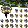 SOLPEX Solar Ground Lights Outdoor, Pathway Lights 20 Pack Warm White by Solpex