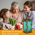 Solar Lantern Outdoor Waterproof Delicate Marble Decorative for Sales Decoration Covers Invitations Garden Decor LED Hanging Solar Lights Tabletop Lamp Gifts for Women Mom Outside Yard Patio Porch - Image 4