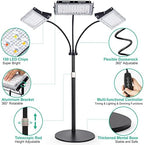 LBW Grow Light for Indoor Plant,Full Spectrum Dual Heads Desk Plant Light - Image 3
