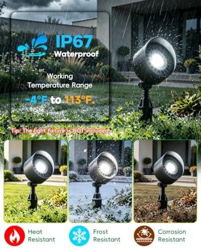 PAR36 Landscape LED Light Bulb 10W 12V Low Voltage Waterproof Spotlight for Outdoor Yard Lighting Tree Light, In-Ground Well Light, Daylight White 5000K - Image 3