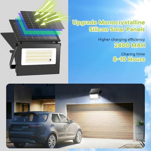 Solar Motion Sensor Light Outdoor, 3 Mode IP66 Waterproof Wall light, 4Pack - Image 6