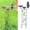 52.4" H Metal Bird Bath with Trellis for Outdoor,Bird Feeder and Metal Bird Houses,Garden Plant Support,4-in-1,Doubles As The Climbing Plant,Garden Yard Decor by HOUYANG