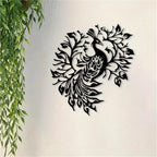 Vintage Peacock Metal Wall Art – Majestic Bird With Exquisite Feather Details, Weatherproof Iron Sculpture For Yard, Garden, Patio, Or Home Decor(50CM/20IN) - Image 3