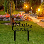 Custom Patio Meta Sign with Stake, Bee and Butterfly Decoration, Farmhouse Yard Art - Personalized Gardener Name, Gift for Mom & Grandma - Image 4