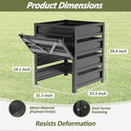Compost Bin Outdoor -170 Gallon Metal Mesh Rust-Proof Coating Composter - Image 3
