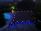 Low Voltage LED Deck Lighting Kit Stainless Steel 1W Waterproof Outdoor Yard Garden Decoration Lamps Landscape Pathway Patio Step Stairs LED In-ground Lights Silver Border(20pcs,Blue) - Image 3