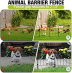 Decorative Garden Fence 24in (H) x 21ft (L), 20 Panels No Dig Garden Fencing Animal Barrier for Dogs Rabbits Arched Flower Bed Edging, Metal Wire Border Panel for Outdoor Patio Yard Decor - Image 6