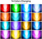 RGB Pond Lights with Timer, IP68 Waterproof Underwater Dimmable LED Fountain Lights for Outdoor Landscape Fish Tank Pond Fountain Waterfall Garden Lawn, 5 Lights - Image 2