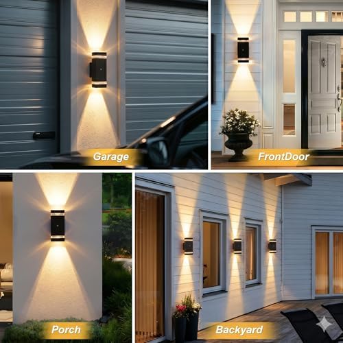 LMP Dusk to Dawn Outdoor Lighting,Aluminum IP65 Waterproof Wall Porch Light - Image 6
