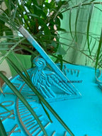 Brass Sundial 10" Turquoise Blue Vintage Sundial for Yard Decorations Outdoor Garden Art Gift Sundials, Birthday Gift, Anniversry Sundial, Couple Gift Idea - Image 6