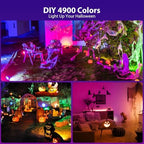 Olafus 4-Pack 40W RGB Flood Lights with Remote, Warm White LED Flood Light - Image 2