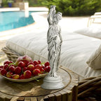 Design Toscano Dione the Divine Greek Water Woman Indoor/Outdoor Garden Statue, Medium, 22 inches tall, Cast Stone Resin, Antique Stone Finish - Image 3