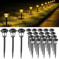 Tuanse 20 Pack Solar Pathway Lights Outdoor - Waterproof LED Bulk Solar Landscape Walkway Lights for Yard Garden Patio Lawn Decoration (Warm Light) by Tuanse