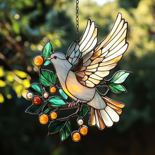 Peace Lover Dove Acrylic Suncatcher by AVAGAN