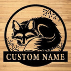 Custom Fox Metal Wall Signs - Personalized Fox Metal Wall Art - Fox Metal Wall Art - Fox Name Signs - Gift For Fox Lover - Fox Wall Hangings - Housewarming Gift by Politesers