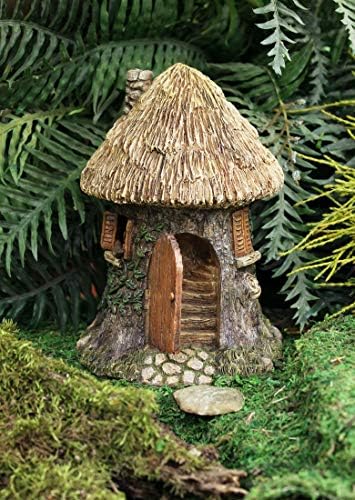 Elf Tree House Gnome Home Fairy Garden Ornament Dollhouse Decor - Image 2