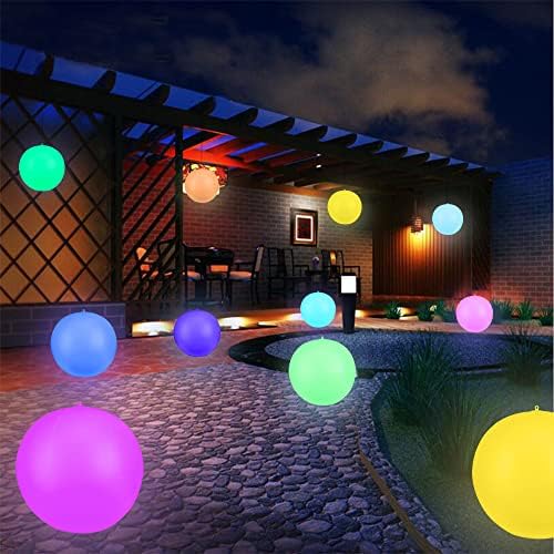 Floating Pool Lights Solar Powered,Blibly 14 inch Pool Lights that Float, Inflatable Waterproof Led Balls, Solar Floating Light for Outdoor Swimming Pond Garden Lawn Party Decor (4 Pack) - Image 4